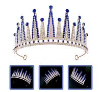 Tiara Da Sposa Di Cristallo Blu Per La Cerimonia Nuziale Corona Donne Della