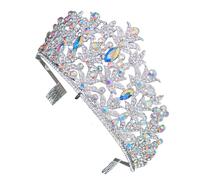 Tiara da sposa per la sposa Elegante tiara da sposa con strass Corona da donna