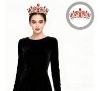 Tiara da sposa per la sposa: fascia per capelli con corona di strass romantica