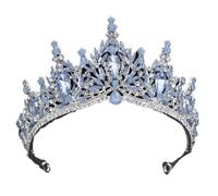 Tiara da sposa per le donne corona nuziale elegante festa di compleanno diadema gioielli per capelli accessori da sposa, Metallo