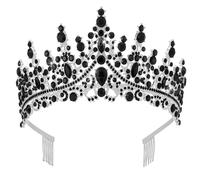 Tiara da sposa vintage da donna, tiara, accessori da sposa, gioielli per capelli per feste, Misura unica, Strass