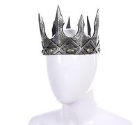 Tiara della corona di gioielli per capelli per donne corona maschile per decorazioni da ballo, uomini di tiara per la corona di tiara accessori per le esibizioni di Halloween Stage di Gagalu (Color: