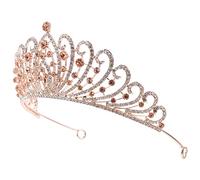 Tiara della corona di nozze, corona della regina reale, tiaran di principessa rinestone per ragazze (colore: colore assortito3) (colore assortito3)