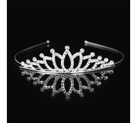 Tiara Di Cristalli Da Principessa Per Bambine - Fascia Per Capelli A Corona Per Bambini, Accessorio Per Capelli Da Festa Di Nozze, Gioielli Alla Moda Per Bambine