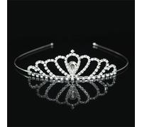 Tiara Di Cristalli Da Principessa Per Bambine - Fascia Per Capelli A Corona Per Bambini, Accessorio Per Capelli Da Festa Di Nozze, Gioielli Alla Moda Per Bambine