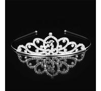 Tiara Di Cristalli Da Principessa Per Bambine - Fascia Per Capelli A Corona Per Bambini, Accessorio Per Capelli Da Festa Di Nozze, Gioielli Alla Moda Per Bambine