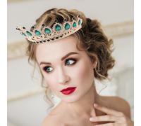 Tiara Di Cristallo Blu Per La Cerimonia Nuziale Corona Sposa Donne