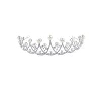 Tiara Di Cristallo Perle Il Ballo Fine Anno Corona Sposa Crystal Hairband