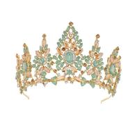 Tiara di cristallo variopinto di forma di geometria della corona floreale dei capelli per le nozze ed i balli nuziali, Tiaras, Strass