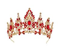 Tiara di cristallo variopinto di forma di geometria della corona floreale dei capelli per le nozze ed i balli nuziali, Tiaras, Strass