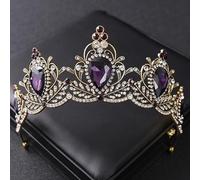 Tiara di Diamanti, corone e diademi di Cristallo, Corona di Strass Vintage, diadema per Donna, Sposa, Matrimonio, Accessori per Capelli, Gioielli
