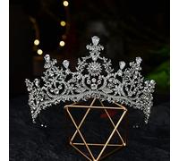 Tiara di Diamanti, Fiori di Cristallo di Lusso, Tiare da Sposa, corone, diadema da Concorso con Strass, Velo, Tiara, Fascia per Capelli, Accessori per Cape