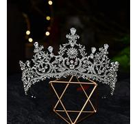 Tiara di Diamanti, Fiori di Cristallo di Lusso, Tiare da Sposa, corone, diadema da Concorso con Strass, Velo, Tiara, Fascia per Capelli, Accessori per Cape