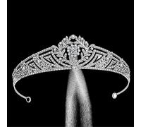 Tiara di Diamanti, Lega di Cristallo, Foglia, Tiare da Sposa, Corona di zirconi cubici, diadema da Concorso, cerchietti per Sposa, Accessori per Capelli da