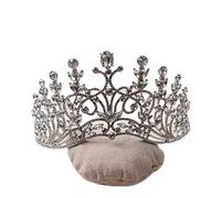 Tiara di Diamanti Splendida Tiara da Sposa in Cristallo Placcato Argento Brillante, Fascia per Capelli con Diamanti per Matrimonio, Accessori per Capelli da Sposa