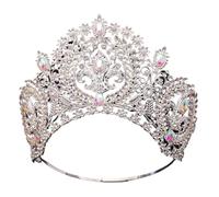 Tiara di strass lucenti per Matrimonio Ballo | Accessori for copricapo con corone grandi for feste di spettacolo di bellezza for matrimoni