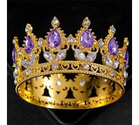 Tiara e corona da donna in cristallo decorativo elegante torta nuziale principessa compleanno decorazione festa