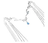 Tiara Elfica,Diadema Donna Copricapo da sposa fatto a mano, dolce, con cristalli, catena for capelli da sposa, gioielli for capelli for donne, accessori for fascia for la fronte con strass.