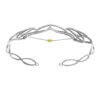 Tiara Headband da Sposa in Lega Argento per Donne e Spose | Accessori per Chioma da Sposa, Cerchietto Tiara per Feste e Spettacoli, Stile Vintage