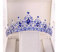 Tiara Nuziale Da Donna Con Cuore Di Cristallo Dorato - Diadema Da Concorso Con Strass, Velo, Tiara, Gioielli Per Capelli Da Sposa