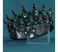 Tiara nuziale da principessa, corone rotonde con cristalli, corone per capelli