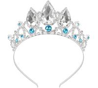 Tiaras Di Cristallo Per Donne E Ragazze SSyang Corona Da Principesse Elegante Royal Queen Gioielli Da Sposa Con Strass Idea Regalo Per Matrimonio Festa Di Danza Unica (Argento+Blu)