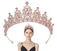 Tiaras per donne che scintillano Crystal Queen Crowns Princess Tiara Bride Hair Accessori per le donne Birthday Halloween Cosplay Christmas Party Prom Gifts