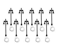 Tiardey 10 Pezzi Lampada a Doppia Testa per modellismo Ferroviario Treno/lampione Stradale lampione Stradale - luci Calde