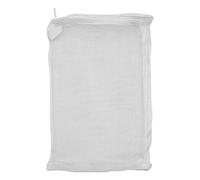 Tiardey 10 Pezzi Sacchetti Filtranti a Rete in Nylon Riutilizzabili per Acquario con Cerniera per Acquario Carbone Attivo Particelle più Fini Sfere Bio Anelli in Ceramica (18 x 25 cm, Bianco)