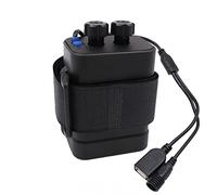 Tiardey 12V Bicicletta Mobile Power Box Batterie Supporto 18650 Batteria Impermeabile USB/DC Doppia Interfaccia Per Lampada Della Bici Della Bicicletta