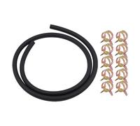 Tiardey 1M Tubo Carburante 7mm Interno con 10 Fascette Stringitubo per Barca Mar