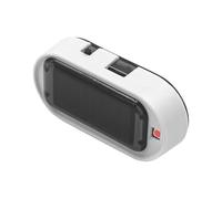 Tiardey 2 pezzi Auto di energia solare simulata Allarme fittizio Avvertimento antifurto LED Lampeggiante luce di sicurezza Allarme auto luce LED - Rosso