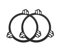 Tiardey 2 Pezzi Guarnizione Altoparlante Tweeter Adattatore per Altoparlante da 6,5 Pollici Montaggio Anteriore, Guarnizione Altoparlante Impermeabile Nera ABS