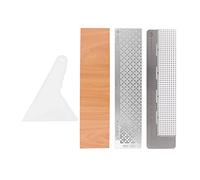 Tiardey 3 pièces 5d Diamant outil de Dessin bricolage 5D Diamant en Acier inoxydable Net Linea écran règle peinture règle outil