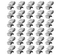 Tiardey 30 Clip per Cavi per Pannelli solari in Acciaio Inossidabile Clip per Cavi per rimorchio - 4 quadrate 2 Linee