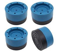Tiardey 4 Pezzi Cuscinetti antivibranti per Lavatrice e asciugatrice,stabilizzatori per Lavatrice Tappetini Kit di Supporto per Piedini insonorizzati - Blu