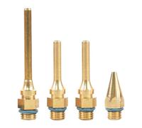 Tiardey 4 pezzi ugello per pistola per colla a caldo, ugello per pistola per colla accessori per utensili di ricambio punta in rame, 2,0 x 34 mm, 2,0 x 50 mm, 3,0 x 50 mm, 2,0 x 70 mm