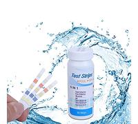 Tiardey 6 in 1 Strisce reattive per Piscine per analisi chimiche dell'Acqua, 50 Strisce Kit per analisi dell'Acqua per Piscine/Spa/Vasca idromassaggio