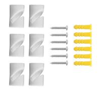 Tiardey 6 Pezzi Gancio per Cavo per lampadario diffusore Gancio per soffitto Montaggio a Parete Gancio a V Clip per Filo per lampadario per Sospensione a Cavo Apparecchi per lampadari (Bianco)