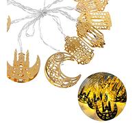 Tiardey 65 Pollici Ramadan String Lights Party Light Decorazione Fairy String Lights LED Ramadan Lamp for Festival - Bianco Caldo