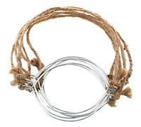 Tiardey 6PCS Mason Jars Hanger Manico in Corda di Canapa Ganci per lampade solari Fai-da-Te Anello in Metallo con Manici in Tela per # 70