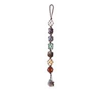 Tiardey 7 Cristalli Chakra Cristalli e Pietre Preziose Cristallo Appeso Chakra Regali Pietre Preziose Burattate Appeso Auto per Reiki Appeso A Parete 1 pz