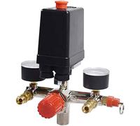 Tiardey 90-120 PSI Pressostato a Foro Singolo Staffa Manometro di Sicurezza Regolatore valvola di Controllo valvola Bama