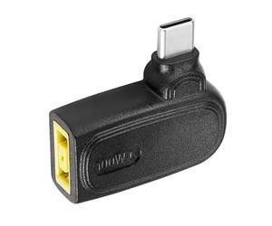 Tiardey Adattatore da USB C a Slim Tip da 100 W PD Slim Tip a Type C Adattatore di Ricarica di Alimentazione Connettore Quadrato Femmina a USB C Maschio