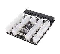 Tiardey Black 1200W Server PSU Adaptateur de Carte de dérivation d'alimentation avec 17 Ports ATX 6 broches pour DPS-800GB 1200FB 1200QB