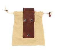 Tiardey Borsa in Tela di Pelle,Borsa per Il foraggiamento,Borsa da Cintura per Attrezzi,Borsa per Attrezzi da Giardinaggio,Buste per Cani,per Escursionismo,Raccolta di Bacche e all'aperto - Cachi