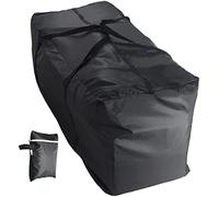 Tiardey Borsa portaoggetti per Cuscini per mobili da Giardino Nera Borse per Esterni Impermeabili per Cuscini da Giardino con Manici robusti 173 * 76 * 51 cm (445 g)