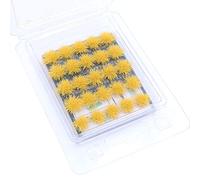 Tiardey ciuffi d'erba Set da Tavolo con Sabbia,Kit Modello Terreno, grappolo d'erba arbustivo,Usato per paesaggi in Miniatura,Modelli a Tema Tavolo di Sabbia,Modello Scenario - grappolo d'erba Giallo
