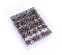 Tiardey ciuffi d'erba Set da Tavolo con Sabbia, Kit Modello Terreno, grappolo d'erba arbustivo, Usato per paesaggi in Miniatura, Modelli a Tema Tavolo di Sabbia, Modello Scenario - grappolo appassito