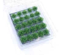 Tiardey ciuffi d'erba Set da Tavolo con Sabbia,Kit Modello Terreno, grappolo d'erba arbustivo,Usato per paesaggi in Miniatura,Modelli a Tema Tavolo di Sabbia,Modello Scenario - grappolo di Erba Verde